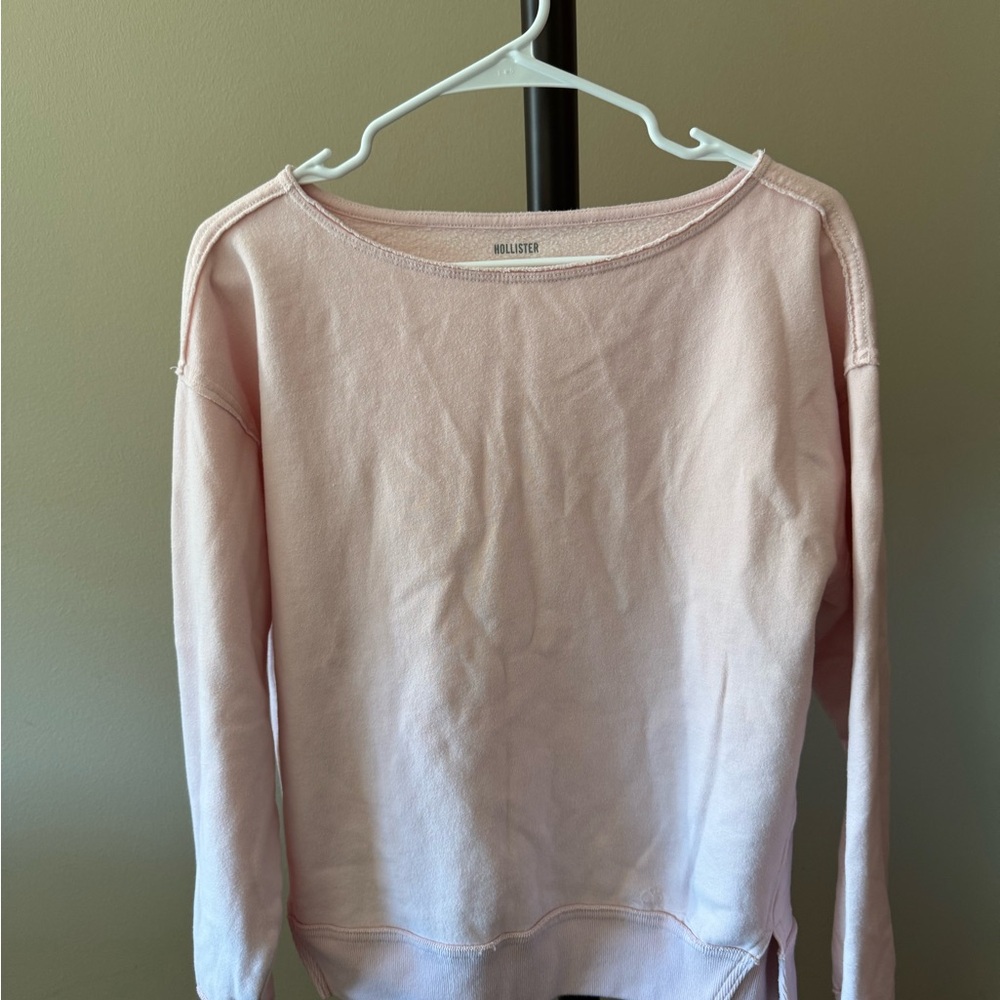 Hollister Light Pink Fleece Top
